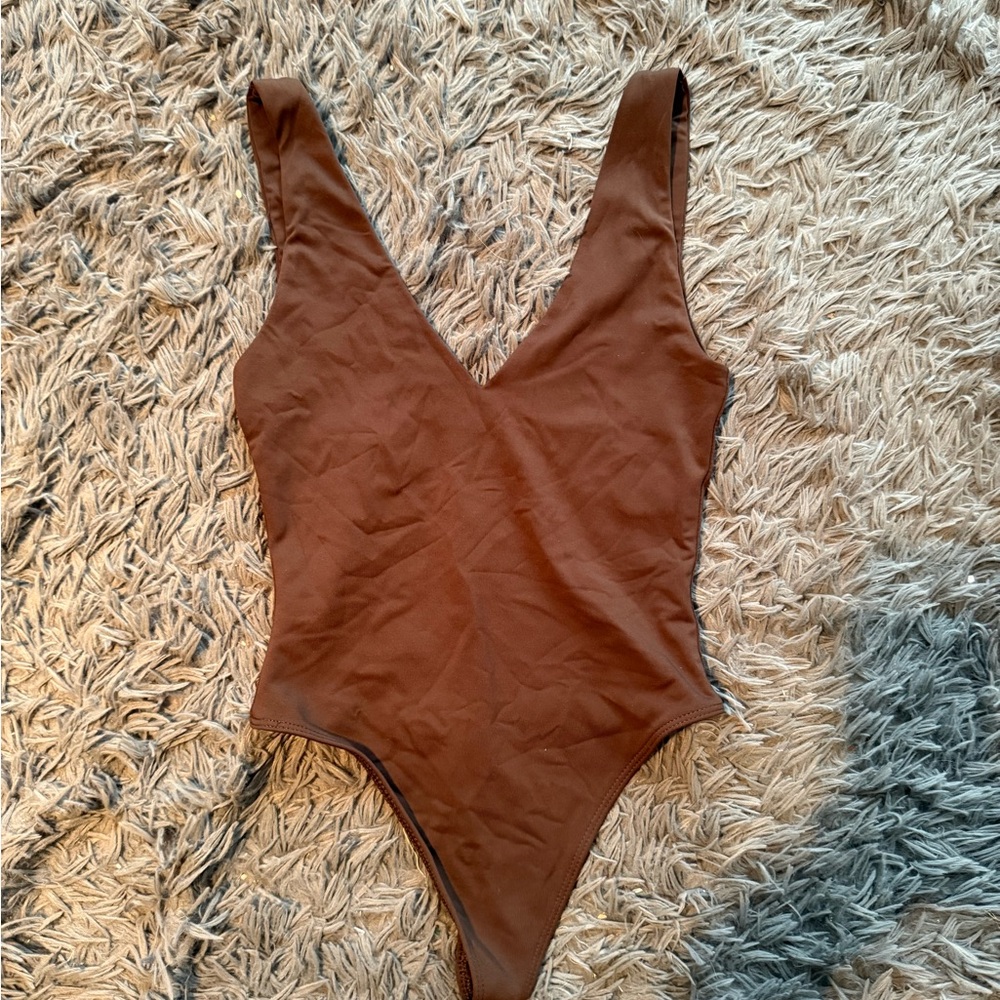 Babaton Chocolate Brown Women’s Bodysuit
